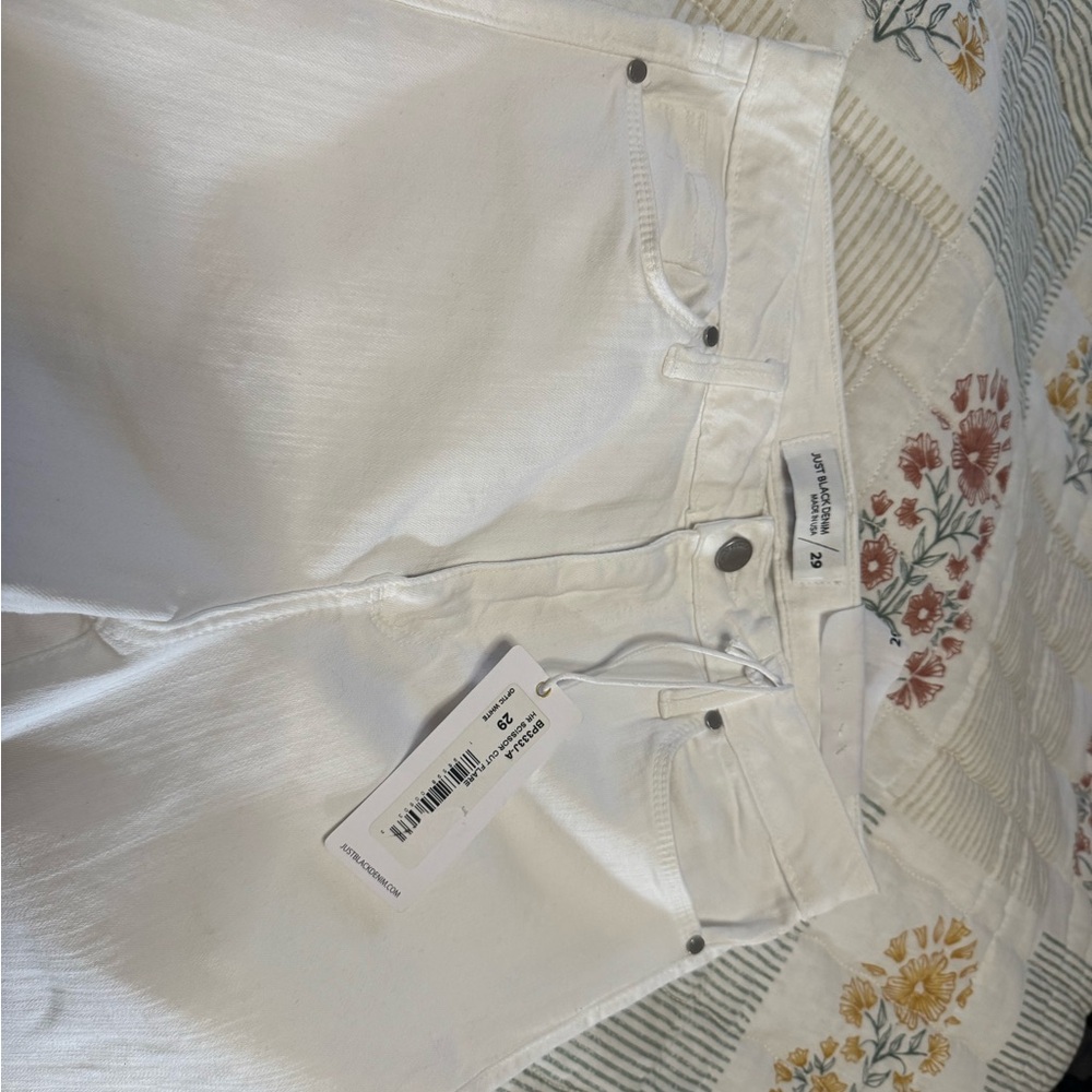 Just Black Crisp White Denim